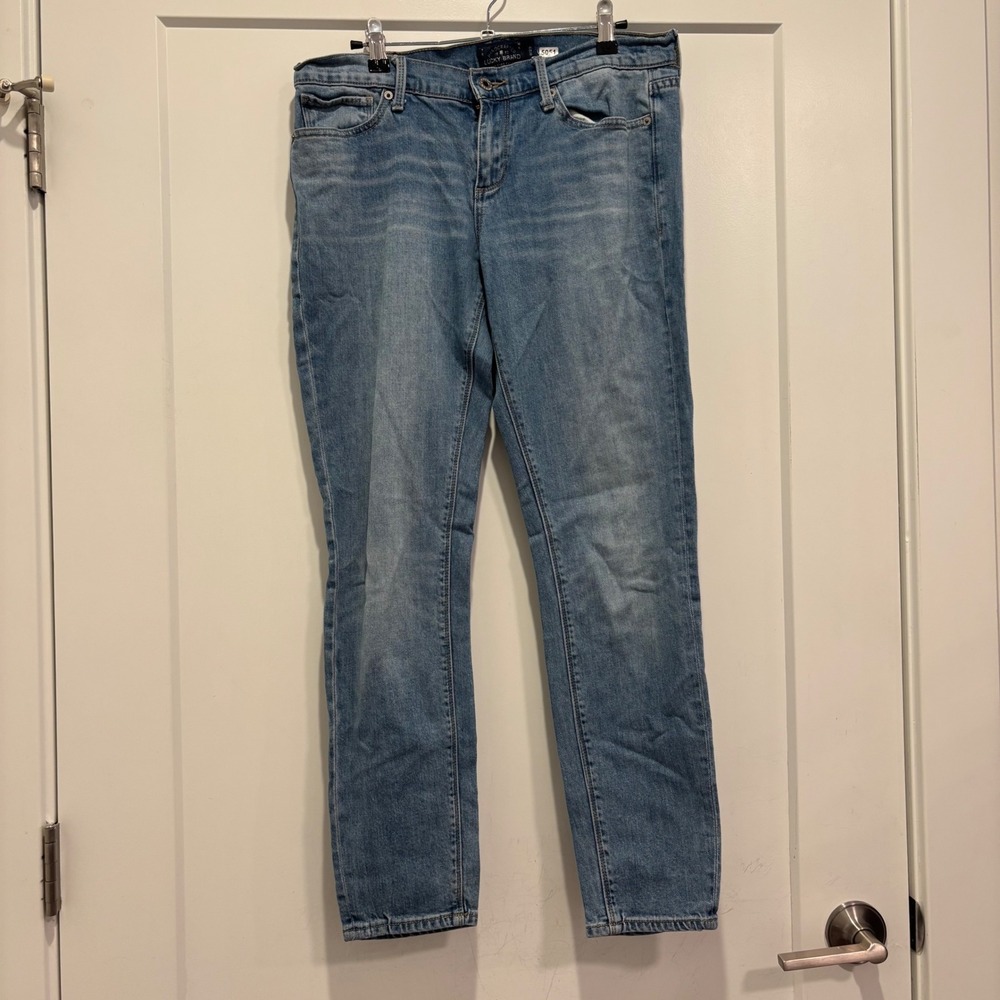 Lucky Brand Charlie Skinny Jeans Womens 8 29 Medium Wash Denim Stretch Pants